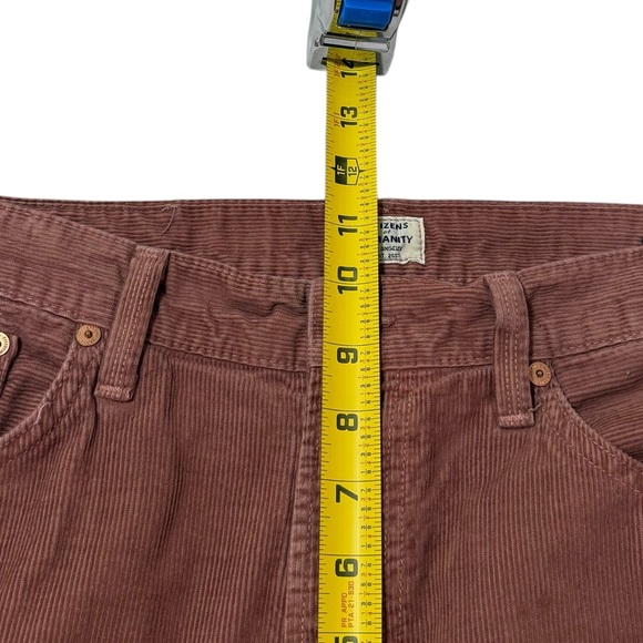 Citizens of Humanity Premium Vintage Dusty Rose Standard Slim Corduroy Pants 32 - Picture 8 of 14